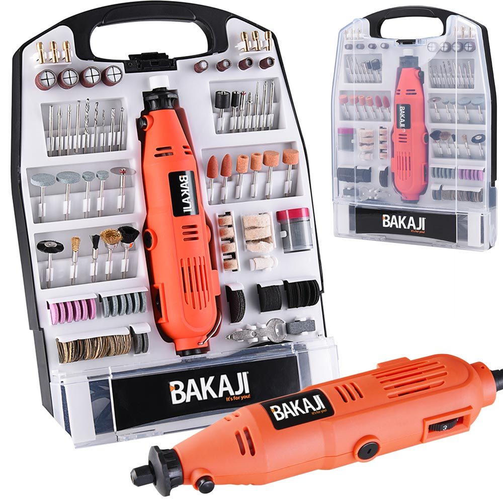 TEMU Bakaji Mini Electric Drill Mini Rotary Tool Multifunctional Mini Drill Bit Grinder 135w 3 Adjustable Mini Drill With 233 Accessories For