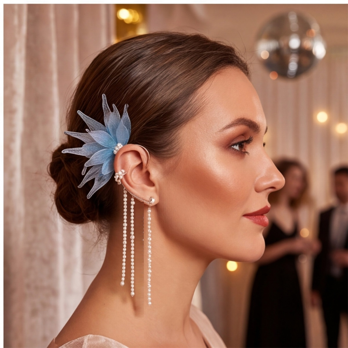 Mermaid Elf Ear Cuffs In Light Blue - Stylish Party Accessories For Costumes And Celebrations - Party Accessory Set