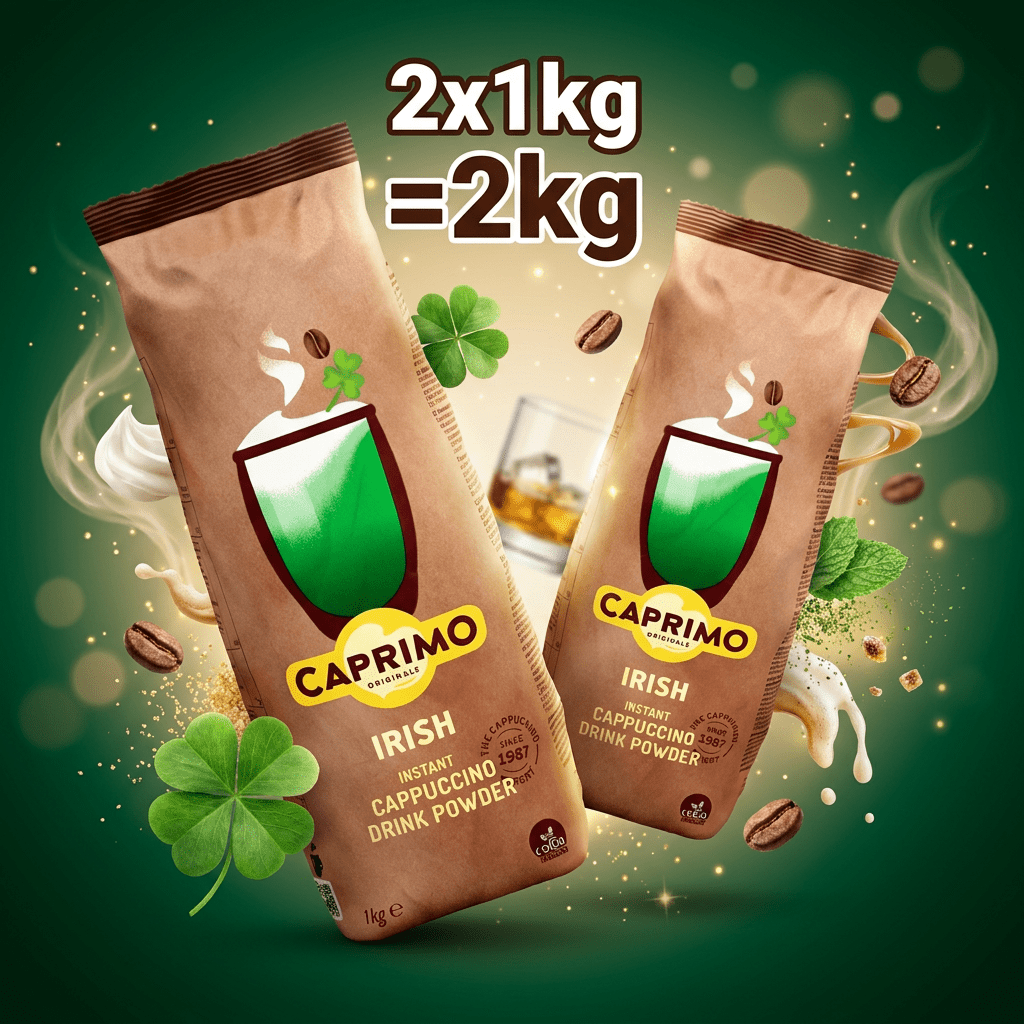 Image of Caprimo Irish Cappuccino – 2 X 1kg = 2kg – Instant Irish Cream Cappuccino Drink Powder