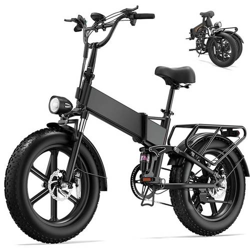 20 fat tire foldable electric bike for adults t5 ebike with 48v 13ah removable battery long range 250w brushless speed control full suspension all terrain electric bicycle