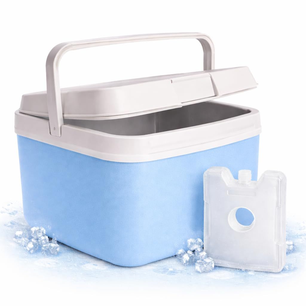 Tk 15l Cooler Box With & Ice Pack – Portable Cooler Bag For Picnics, Beach & Camping