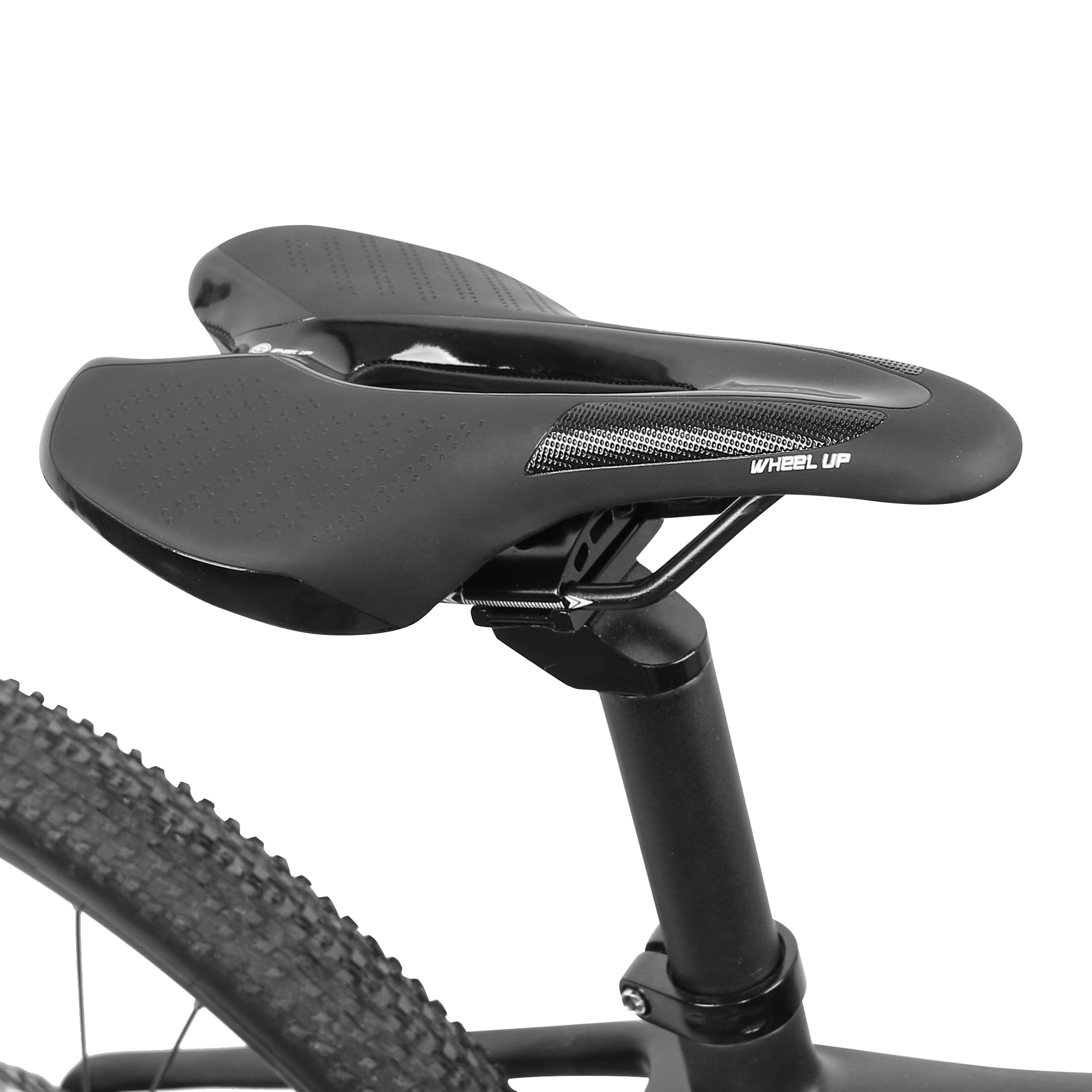 Ergonomic Soft Waterproof With Ventilation And Shock Absorption Comfortable Seat For Mtb Trekking And Universal Pvc Mounting Black