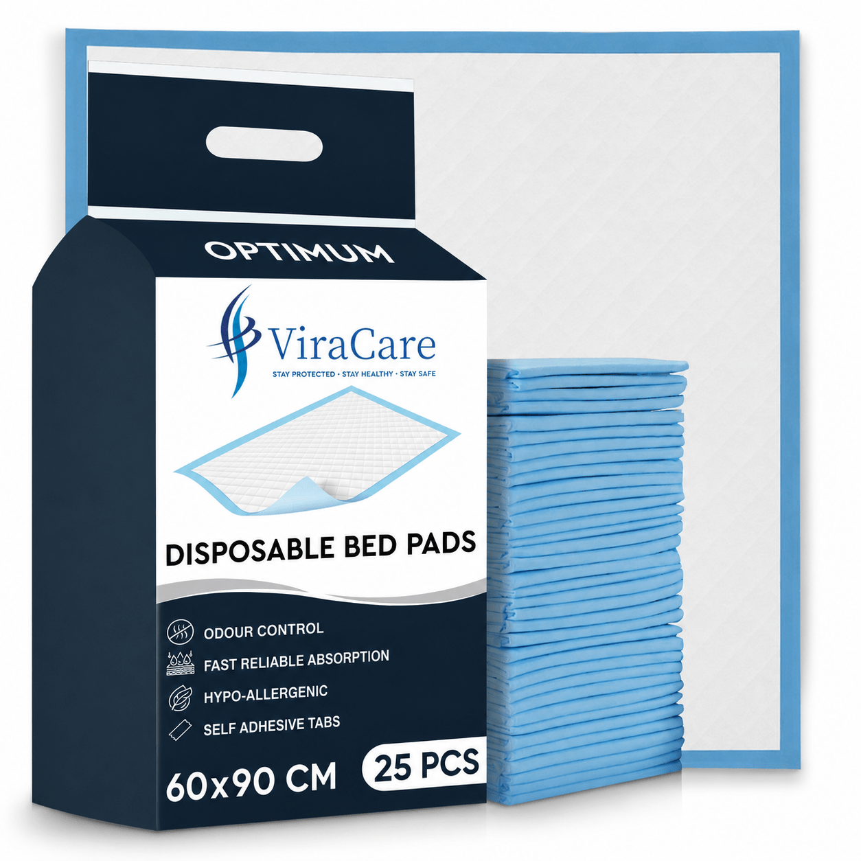 TEMU 25 X Bed Pads 60x90 Cm | Bed Sheets | Provides | Disposable Bed Mats | Bed Protectors Kids & Adults | Bed Mats | (1 Pack Of 25)