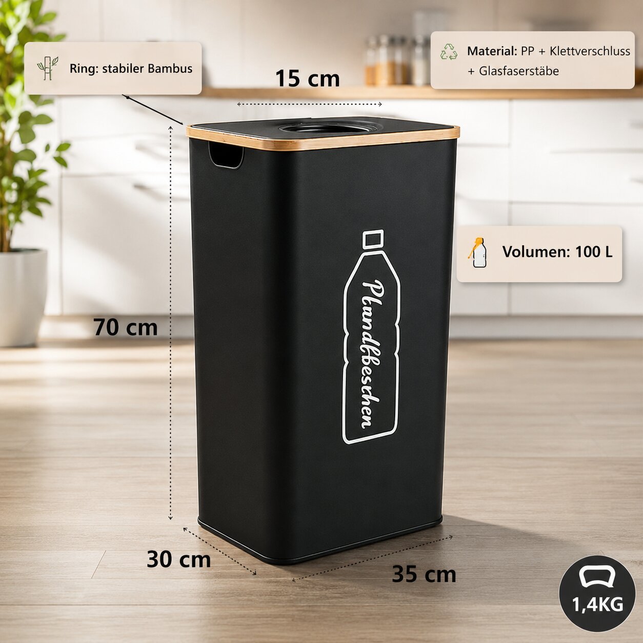 pfandflaschen sammlelbehälter 100 liter