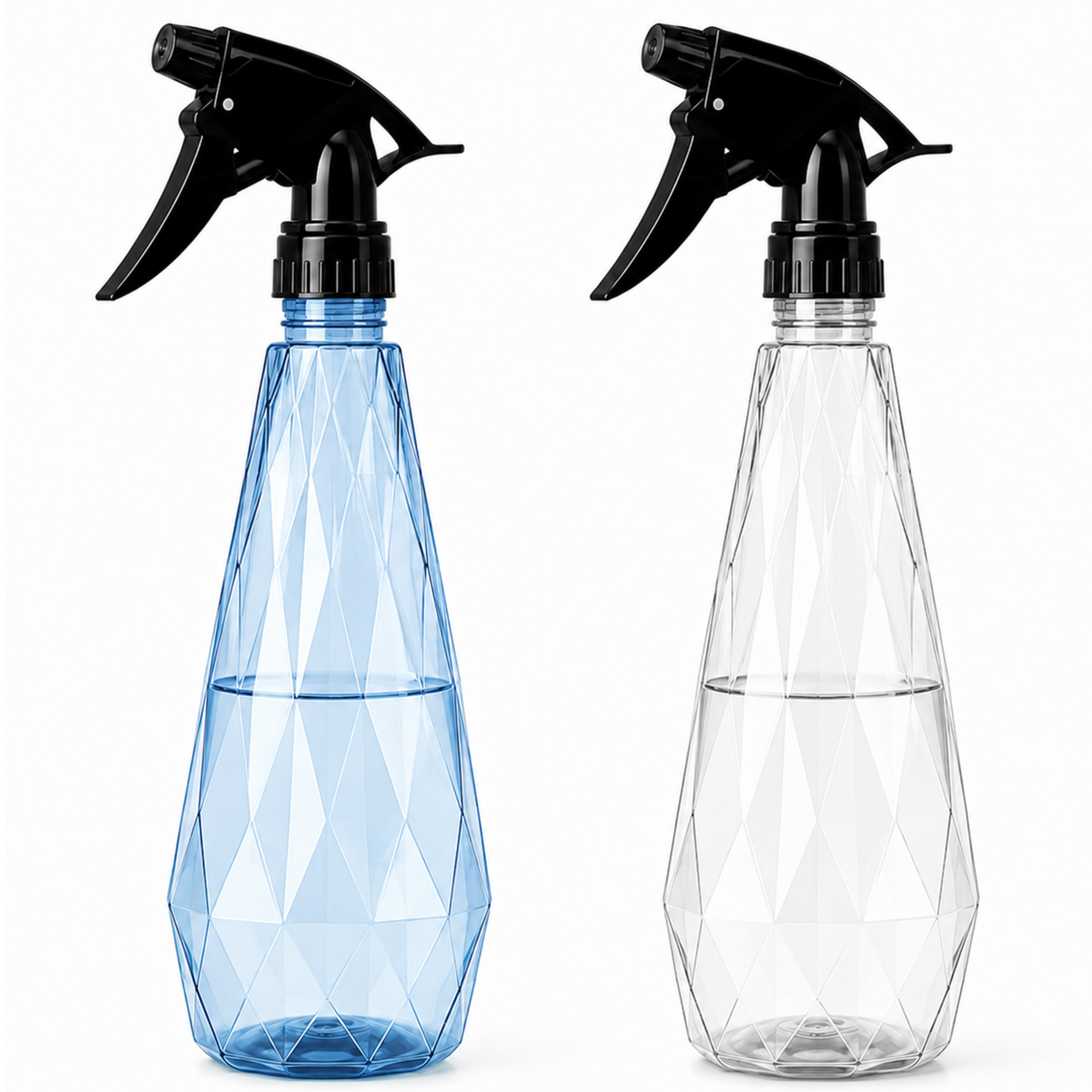 TEMU Keplin Water Spray Bottles (2 Pack) 600ml – Adjustable Nozzle For Mist & Stream | Reusable & Refillable W/spray Nozzle | Ideal For Cleaning