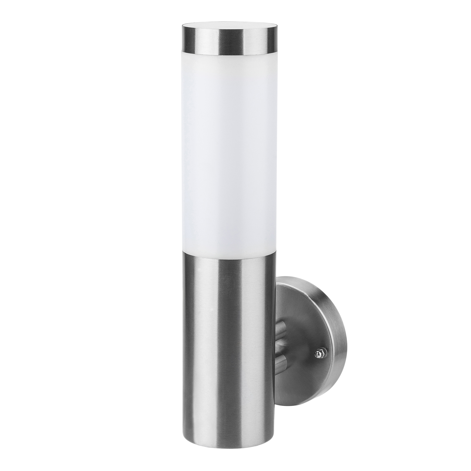 Image of Stainless Steel Wall Lamp, 360° Light Beam, 1x E27 Socket, Wall Light For Outdoor Courtyard, Driveway, Garden Lamp, Yard Light, Driveway Outdoor Lighting, House Wall Light - Bulb Not Included