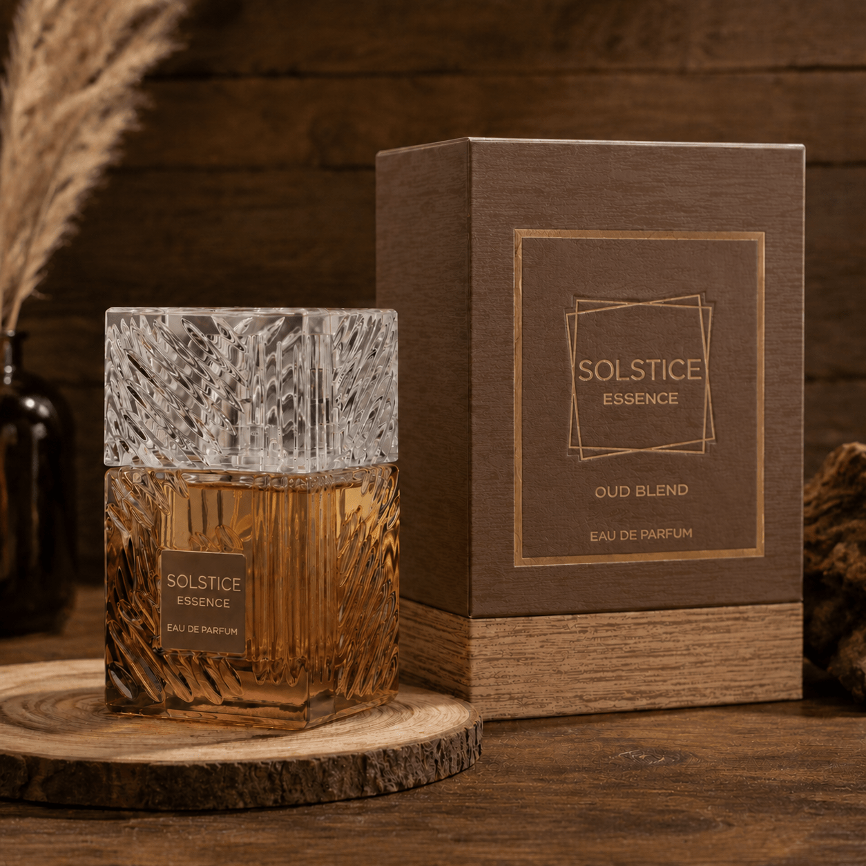 Eau De Parfum 100ml ' Serenity' – Elegant Glass Bottle With Box – Oud And