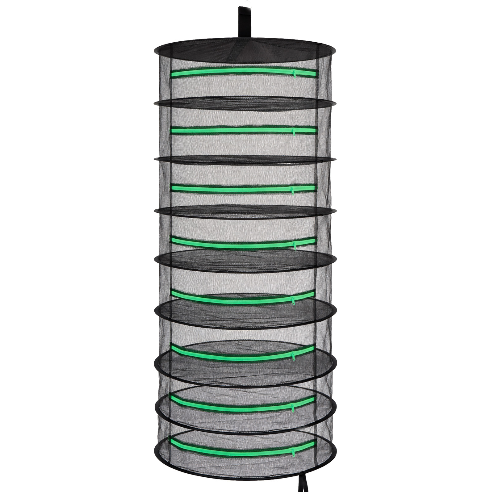 Image of 6/8 Layers Indoor/outdoor Drying Rack - Wall-mounted, Made Of Durable Oxford Fabric, Suitable For Drying Seeds, Vegetables, Fruits