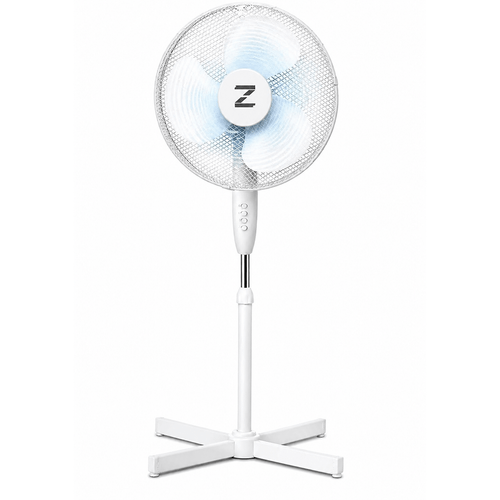 pedestal extendable powerful oscillating standing fan with adjustable height iron stand extends up to 1 16m with a tiltable head