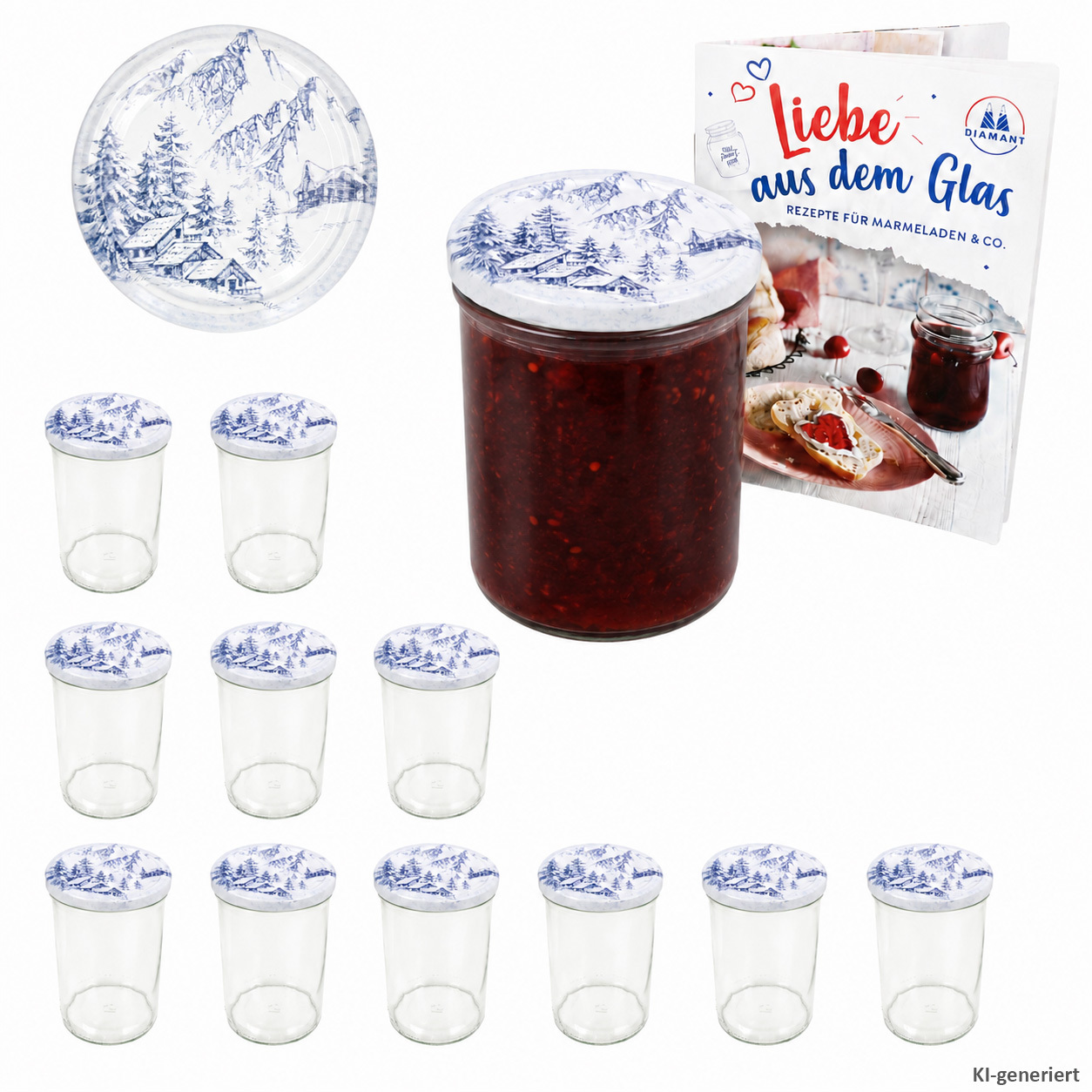 Image of 12pcs Set Of Tumbler Glasses 435 Ml To 82 Alpine Lid . Diamond Freezer Book