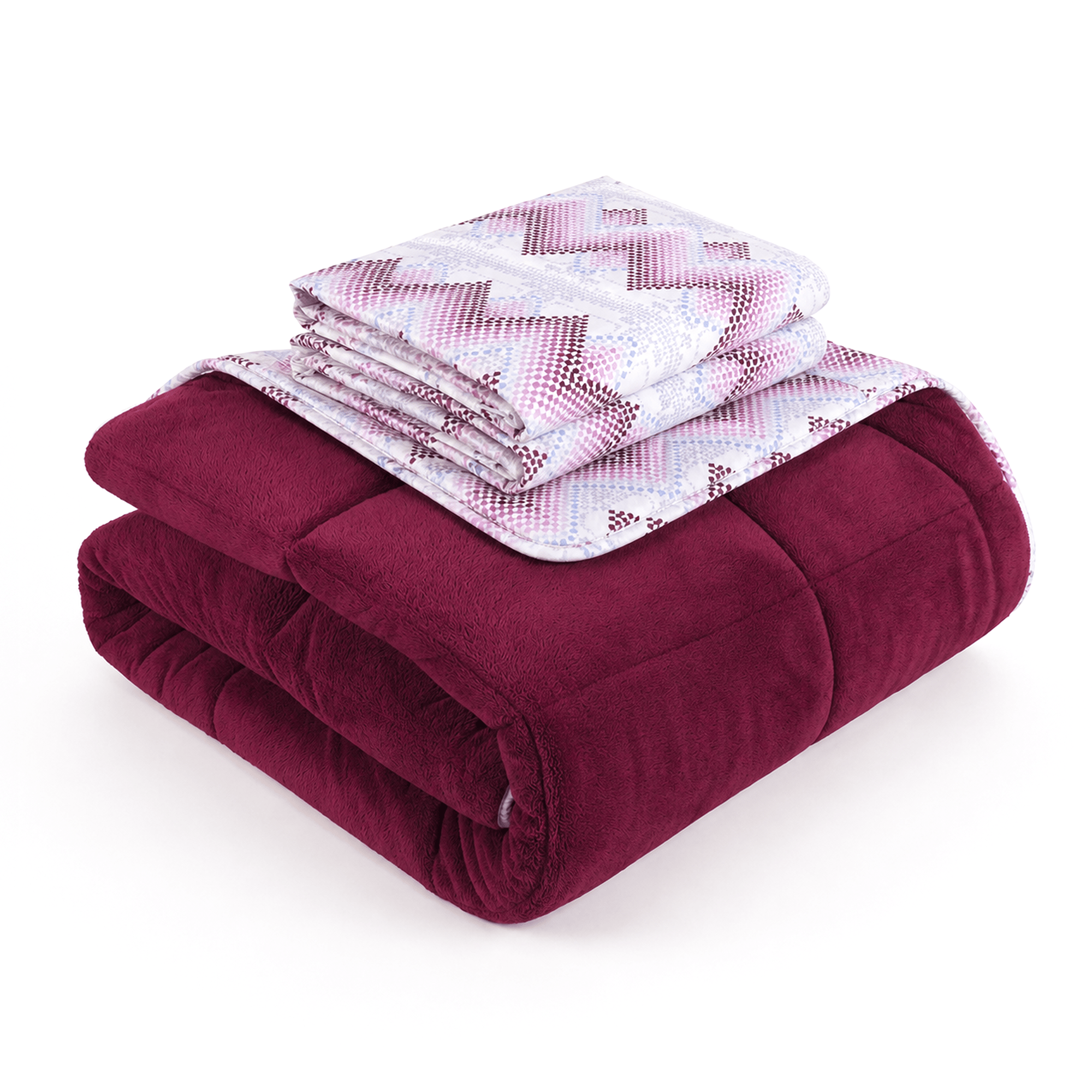 Luxurious Double Bedding Set With Reversible Pillowcases, 200 X 200 Cm And 220 X 240 Cm
