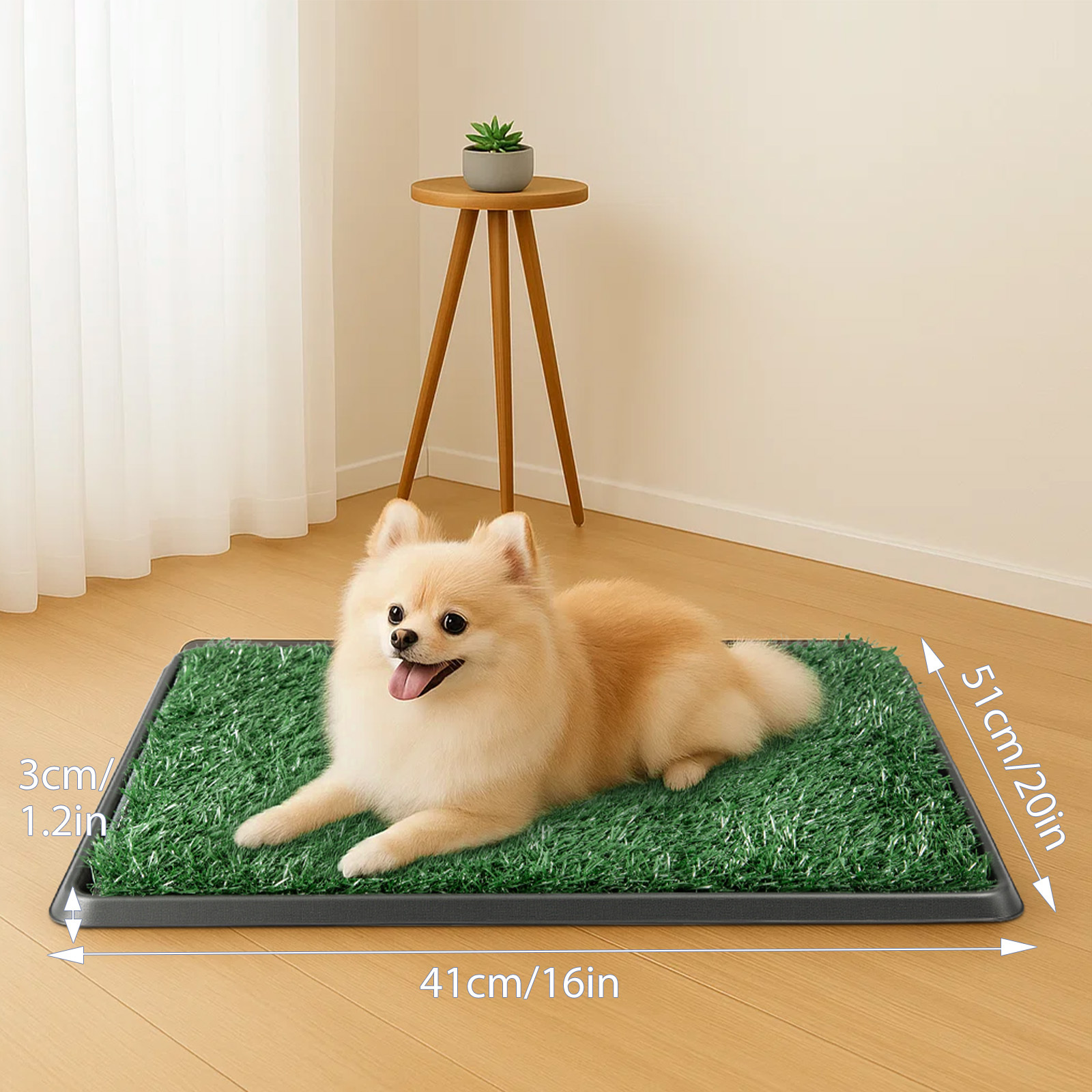 Image of 25 X 20 Inches / 20 X 16 Inches Large Dog Toilet Tray With Artificial Turf - Reusable Dog Toilet For Puppies And Small Dogs, Portable Potty For Flat Use Or Home Use In Indoor Areas.