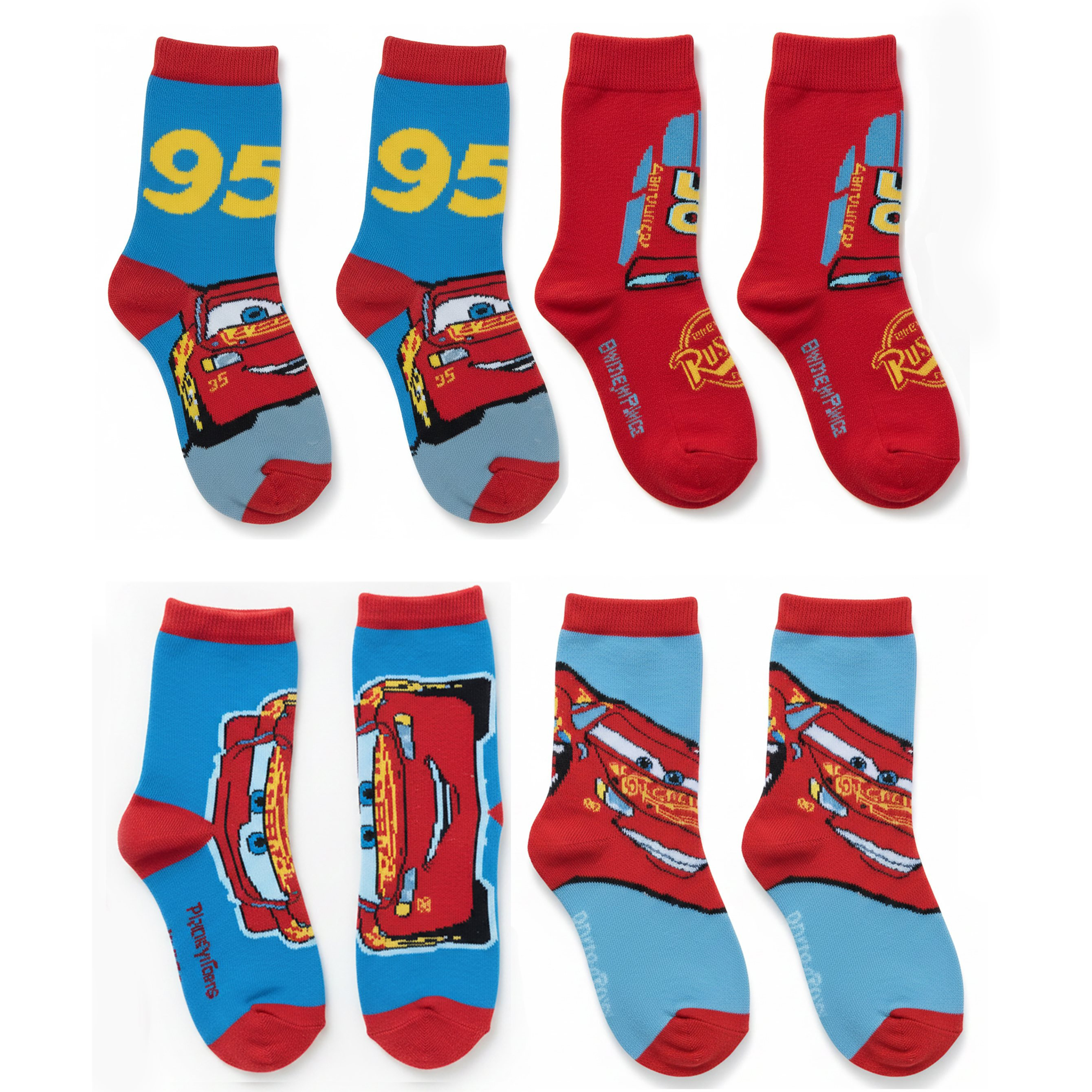 Image of Kids' Sock Set/4pcs With Cars Pattern