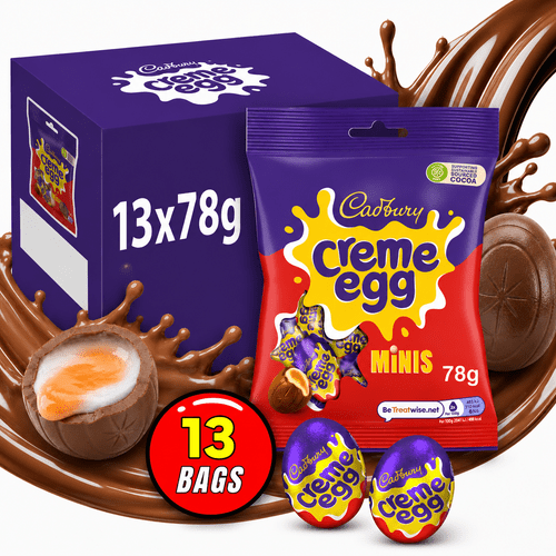 48pcs creme eggs bulk box creamy filled chocolate treats individually wrapped gifting parties