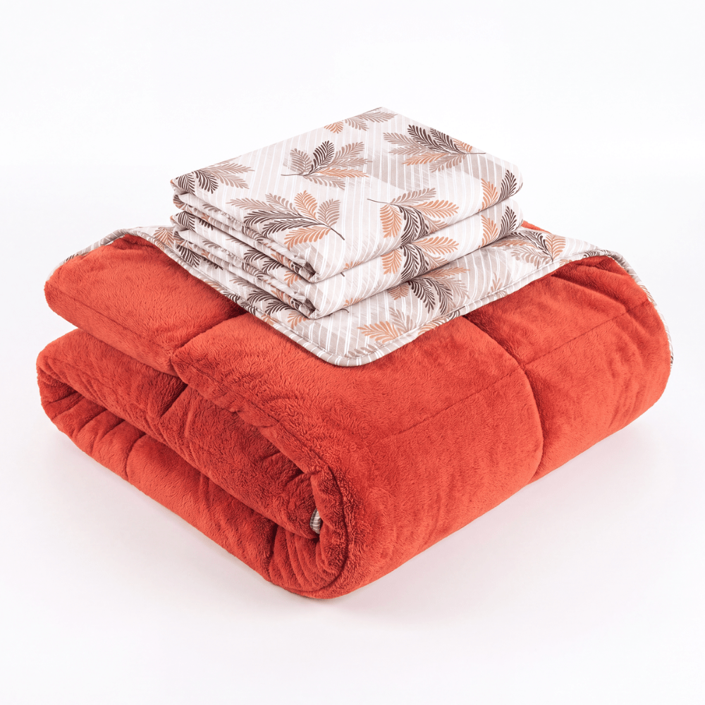 Luxurious Double Bedding Set With Reversible Pillowcases, 200 X 200 Cm And 220 X 240 Cm