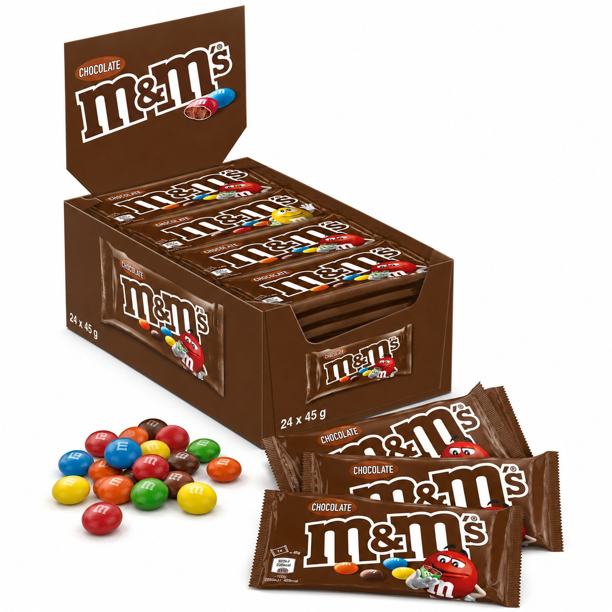 Image of M&m's Chocolate Pretzels – Colorful Chocolate With Crunchy Sugar Coating – Candy Bulk Pack, 24 X 36 G