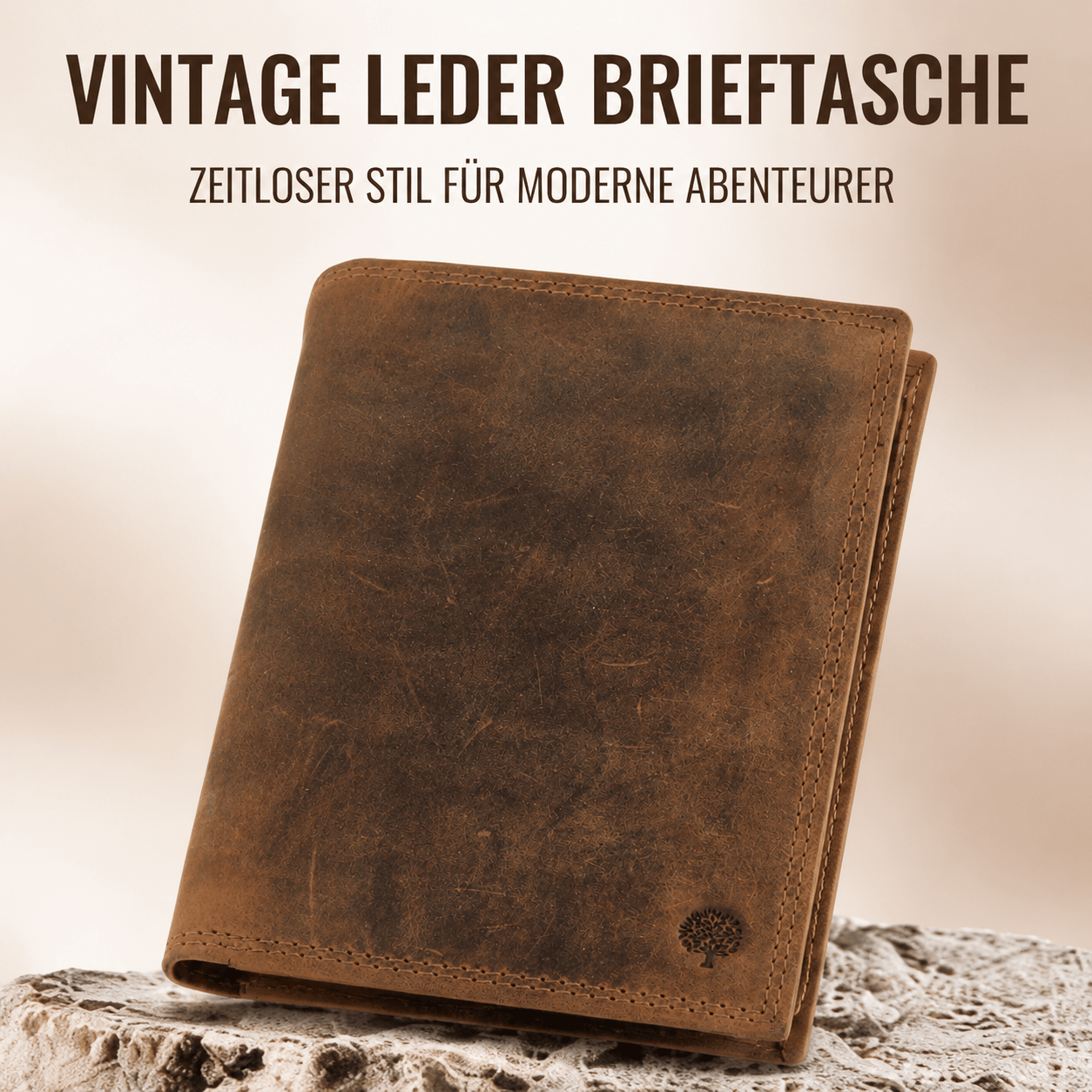 Image of Men's Genuine Suede Wallet – Rfid Protection, Vintage Style, Large Capacity With 12 Card Slots, Coin Pocket & Id Window, , Durable