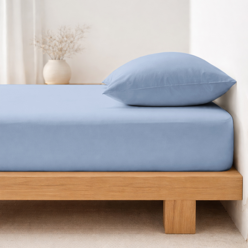 TEMU Sábana bajera ajustable 100% algodón prémium (160x200 cm) – de colchón transpirable con elástico todo el – Disponible en 12 colores
