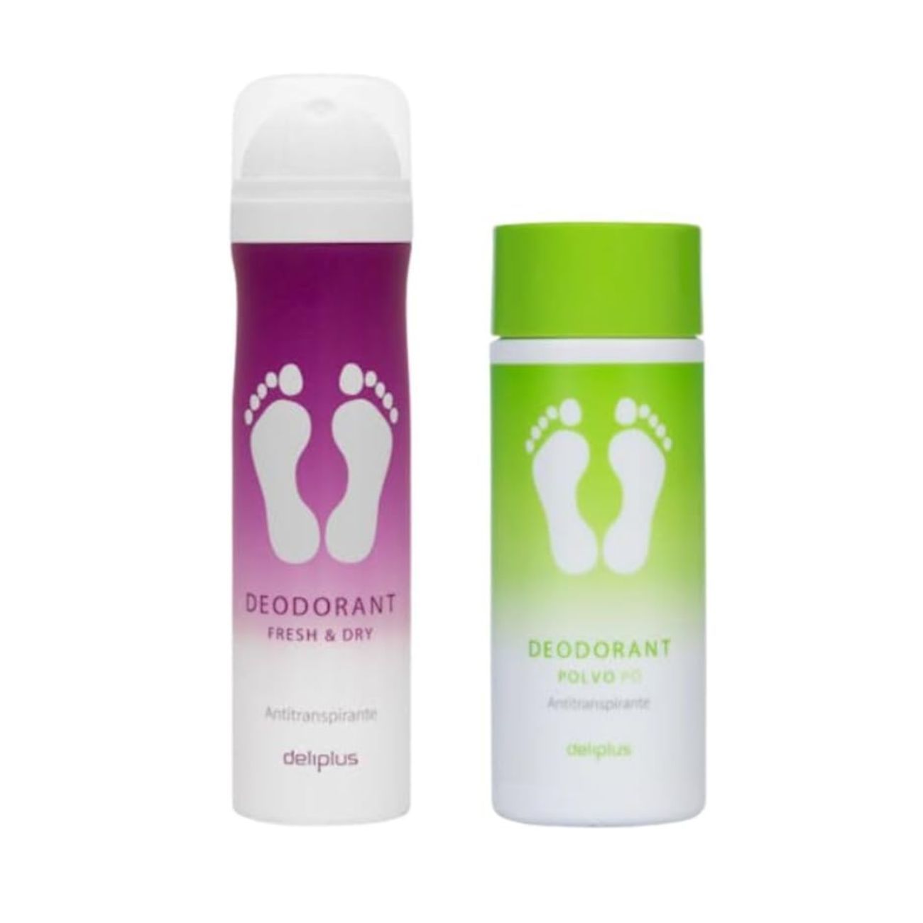 TEMU Deliplus Desodorante para Pies Antitranspirante Spray + Polvo Pack de 2