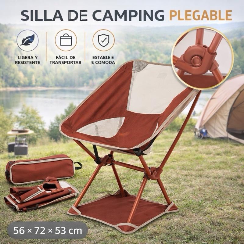 TEMU ICHIGO HOME- Silla de Camping Plegable Ultraligera con Bolsa de Transporte