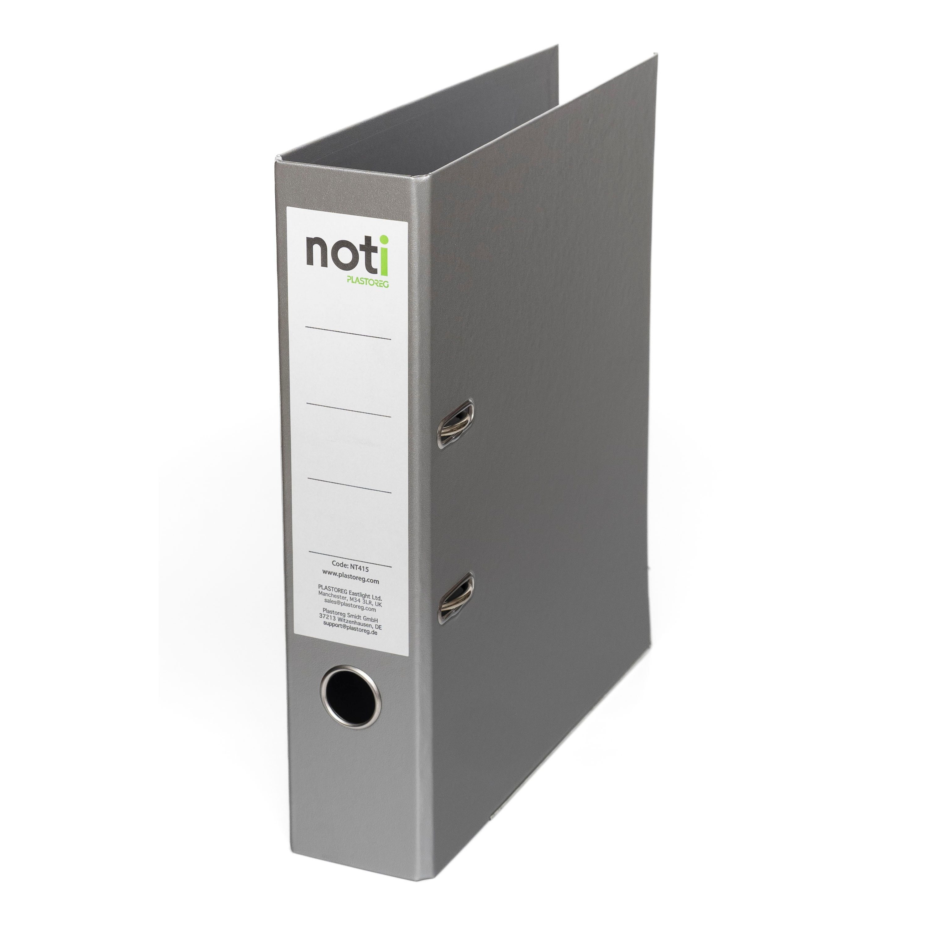 noti a4 lever arch files pack of 10 70mm spine lever arch file folder 2 ring a4 lever arch folder with spine label recycled board office filing organiser