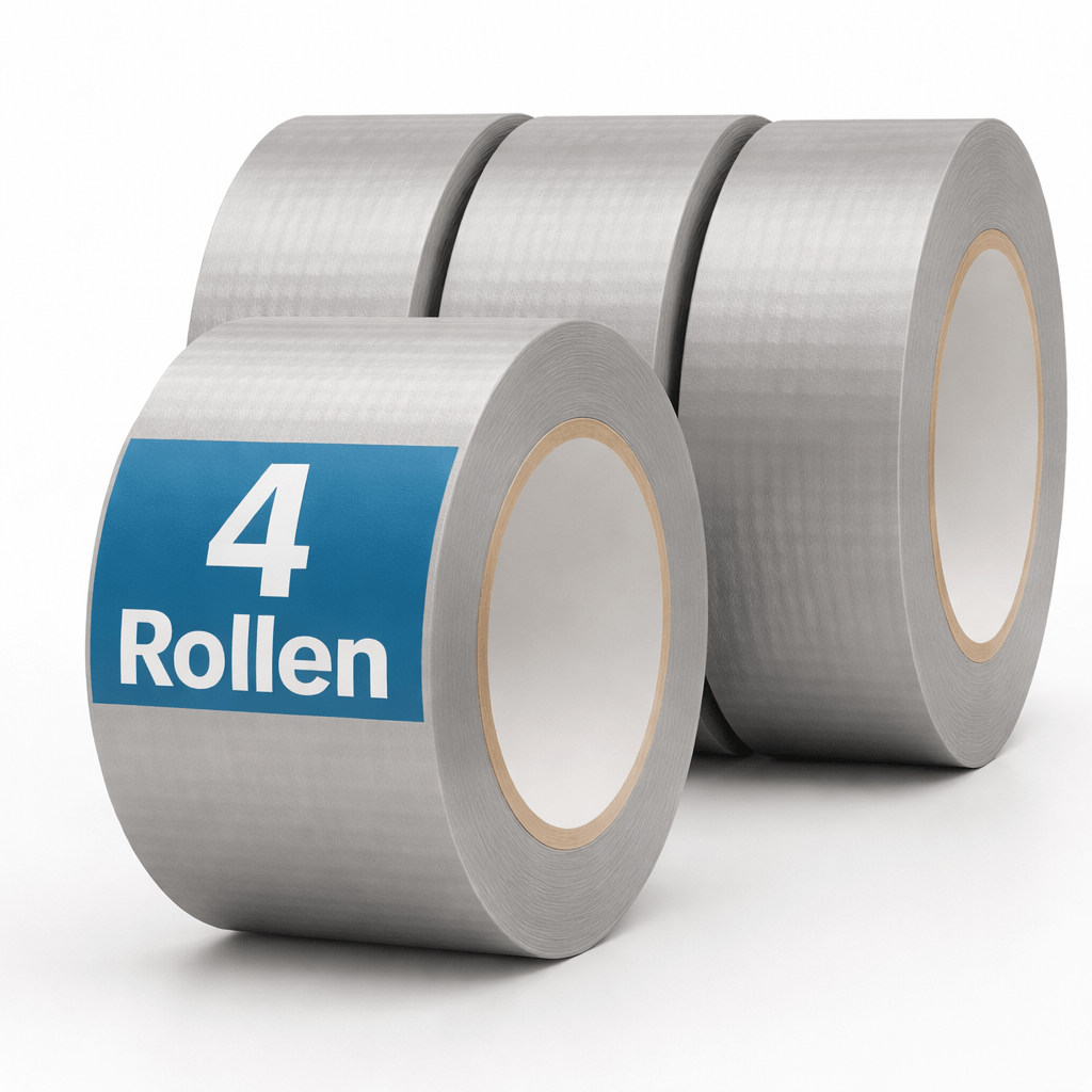 Tool 4 Rolls - Repair Adhesive Tape - Industrial Adhesive Tape - Armor Tape - Extra Strong - Waterproof Gaffa Tape - Power Duct Tape - Uv Resistant - Colors (black & Silvery)