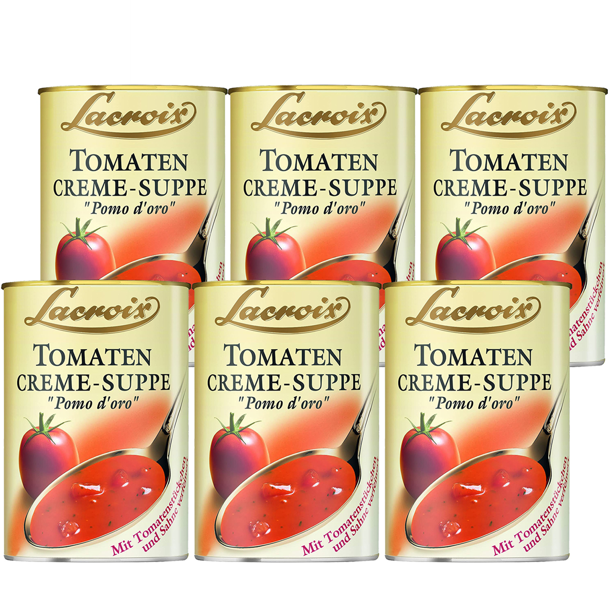 Lacroix Tomato Cream Soup Fruity Tomato Ready To Eat 400ml 6-pack