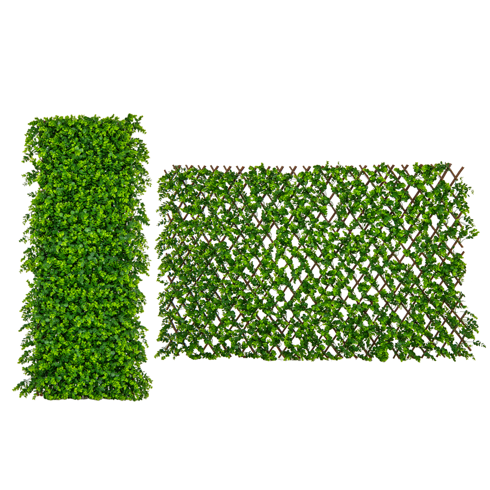 Expandable Fence Privacy Screen, Decorative Eucalyptus Fencing Panel For Backdrop, Sun-protective Indoor Outdoor Artificial Hedge