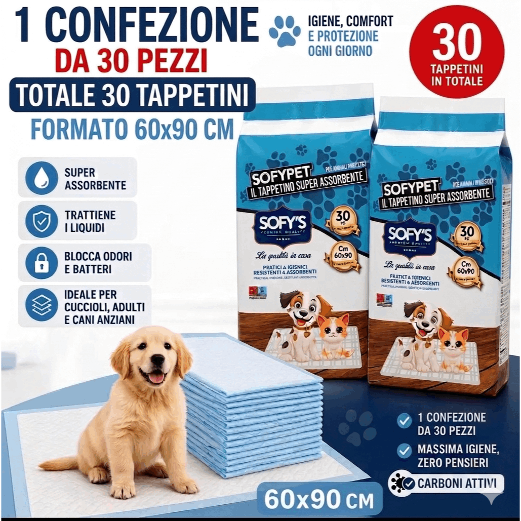 TEMU 30 Super Absorbent Dog Training Pads 60x90 With Activated Charcoal, Non-slip Backing, Ideal For Puppy Training, Neutralizes Odors, And Prevents