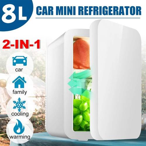 8l portable mini fridge table cooler warmer compact quiet refrigerator for bedroom office dorm