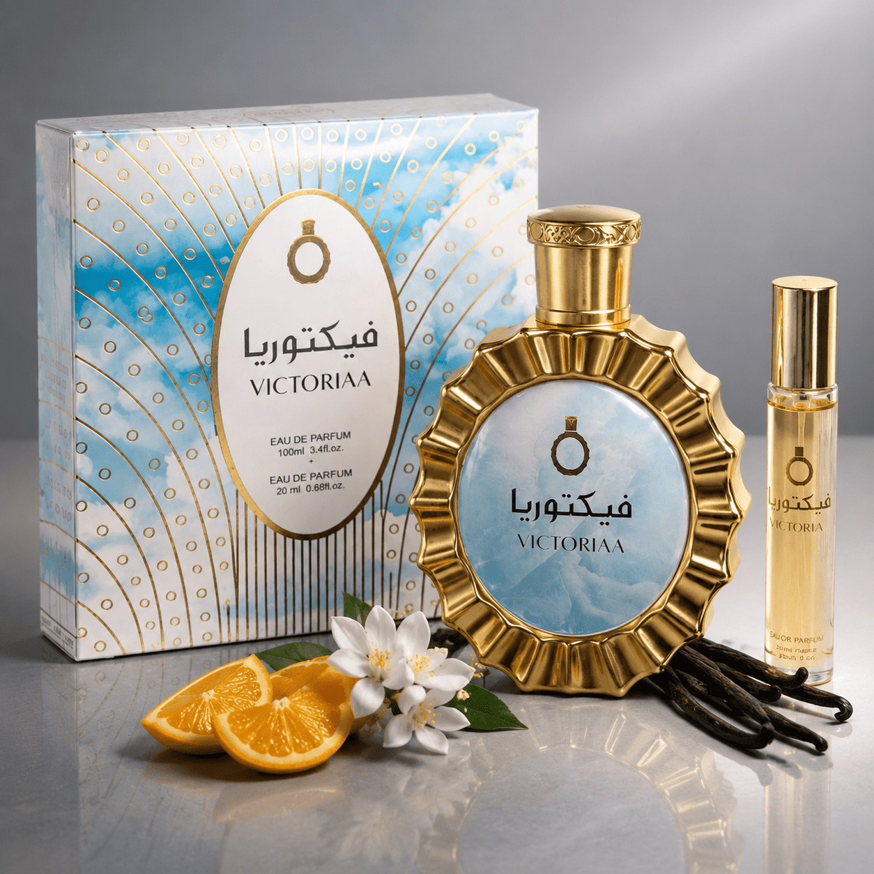 Victoriaa Eau De Parfum For Women – Luxurious Perfume With Citrus And Vanilla Notes, Elegant Bottle 100ml + 20ml