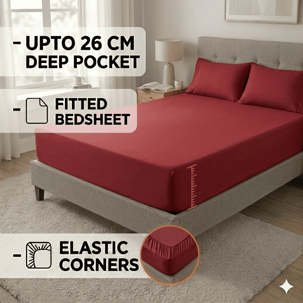 deep fitted bed sheet extra deep pocket fits   26cm 100 polyester soft breathable   sheet   in 12 colors single   super king