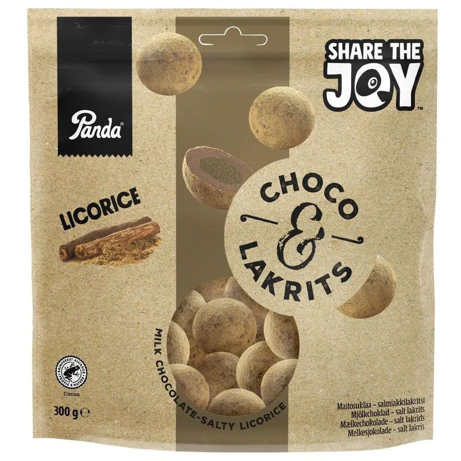 Panda Chocolate & Licorice 330g