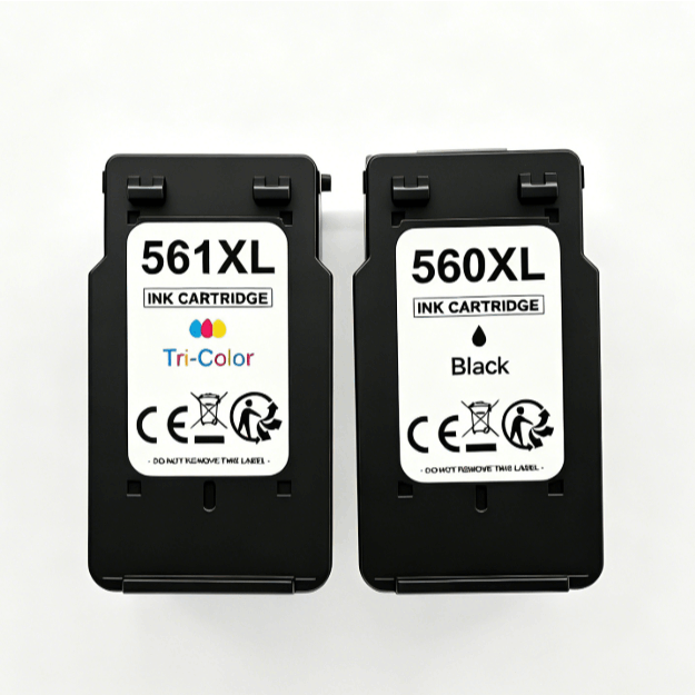 E-shop 560XL 561XL Tintenpatronen für Canon 560 561 Druckerpatronen PG 560XL Schwarz und CL 561XL Farbe Kompatibel mit Canon TS5353, TS7450, TS7451,