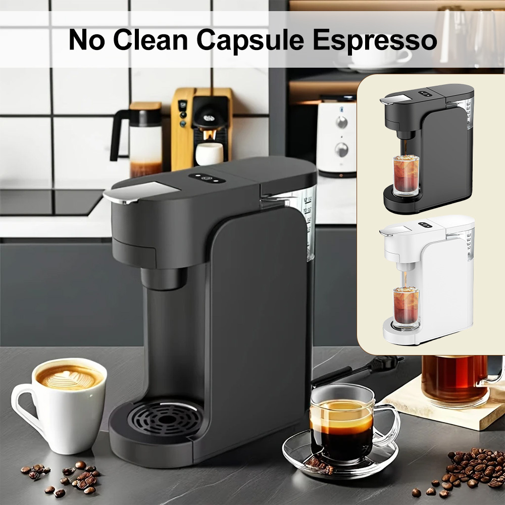 Image of Espresso Machine, Mini Capsule Coffee Machine With 12oz Water Tank, Up In 3 Seconds -cup Capsules, Switch, For Home, Travel, Rv, Office And Dorm