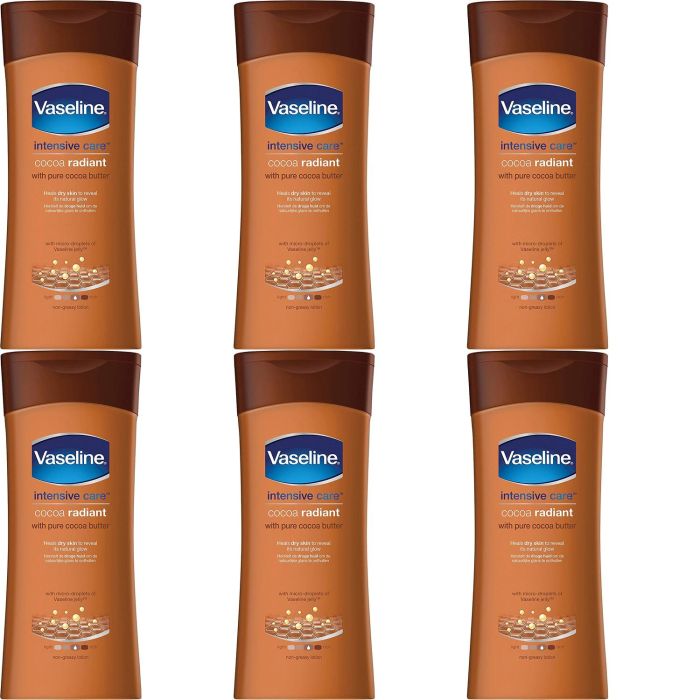 TEMU Pack Of 6 Vaseline Butter Body Lotion 200ml