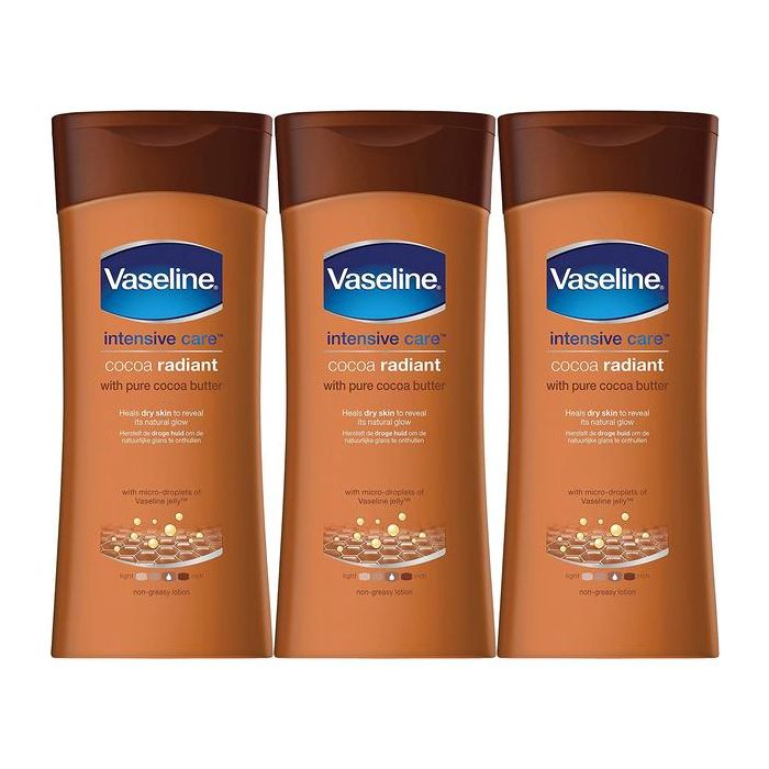 TEMU Pack Of 3 Vaseline Butter Body Lotion 200ml