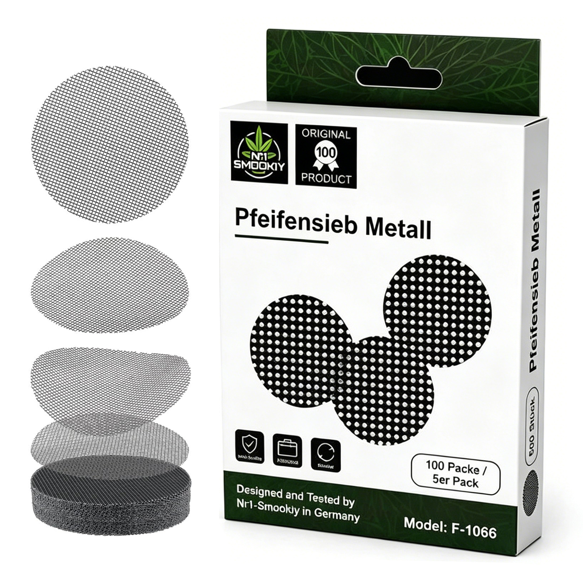 Universal Stainless Steel Insert Strainers – Pack Of 500 – 10 Mm Pipe Screens For Pipes And Bongs – Steel Inserts