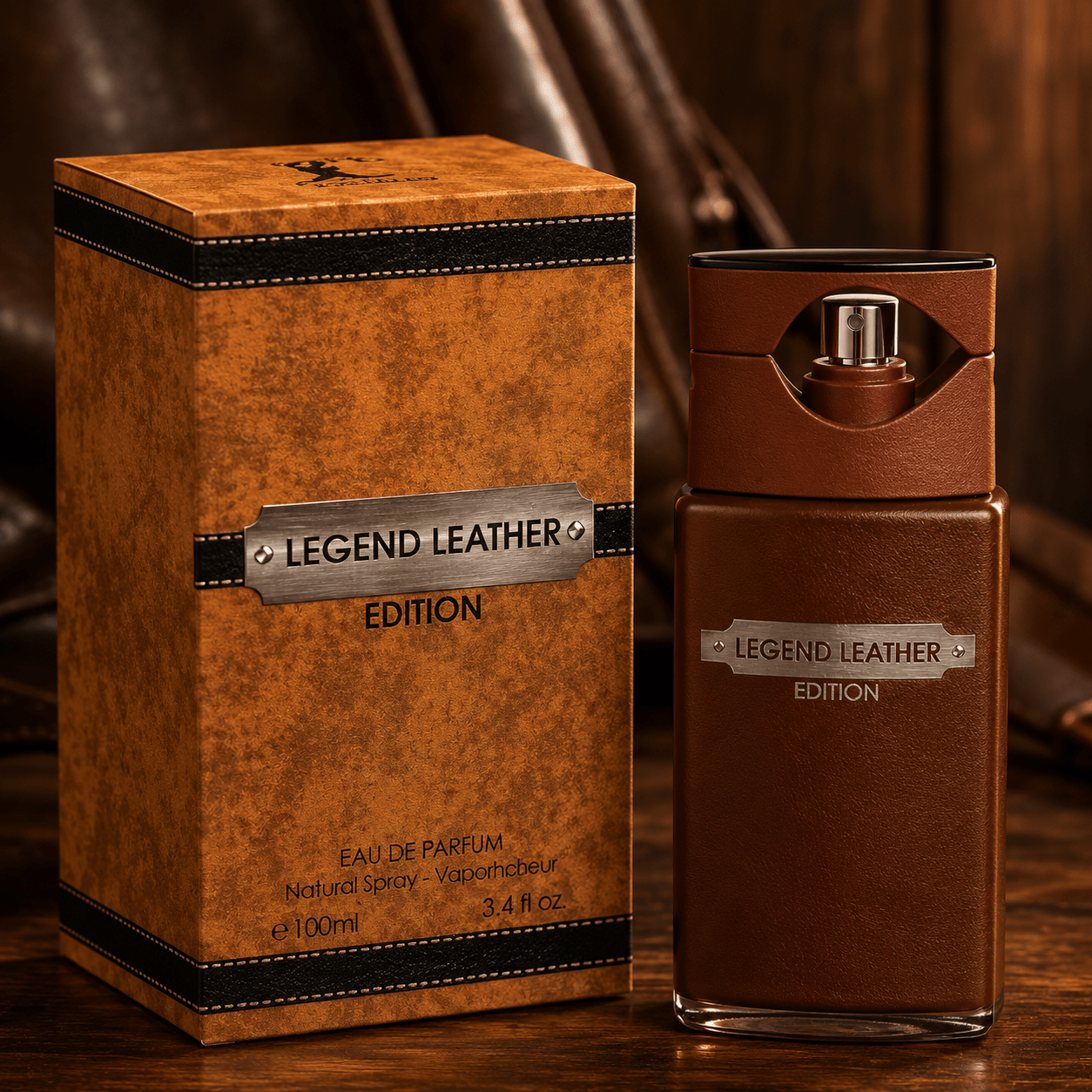 Everlyx - Legend Leather Edition Fragrance Couture Eau De Parfum 100ml, Men's Fragrance With Leather Notes Combined With And Warm