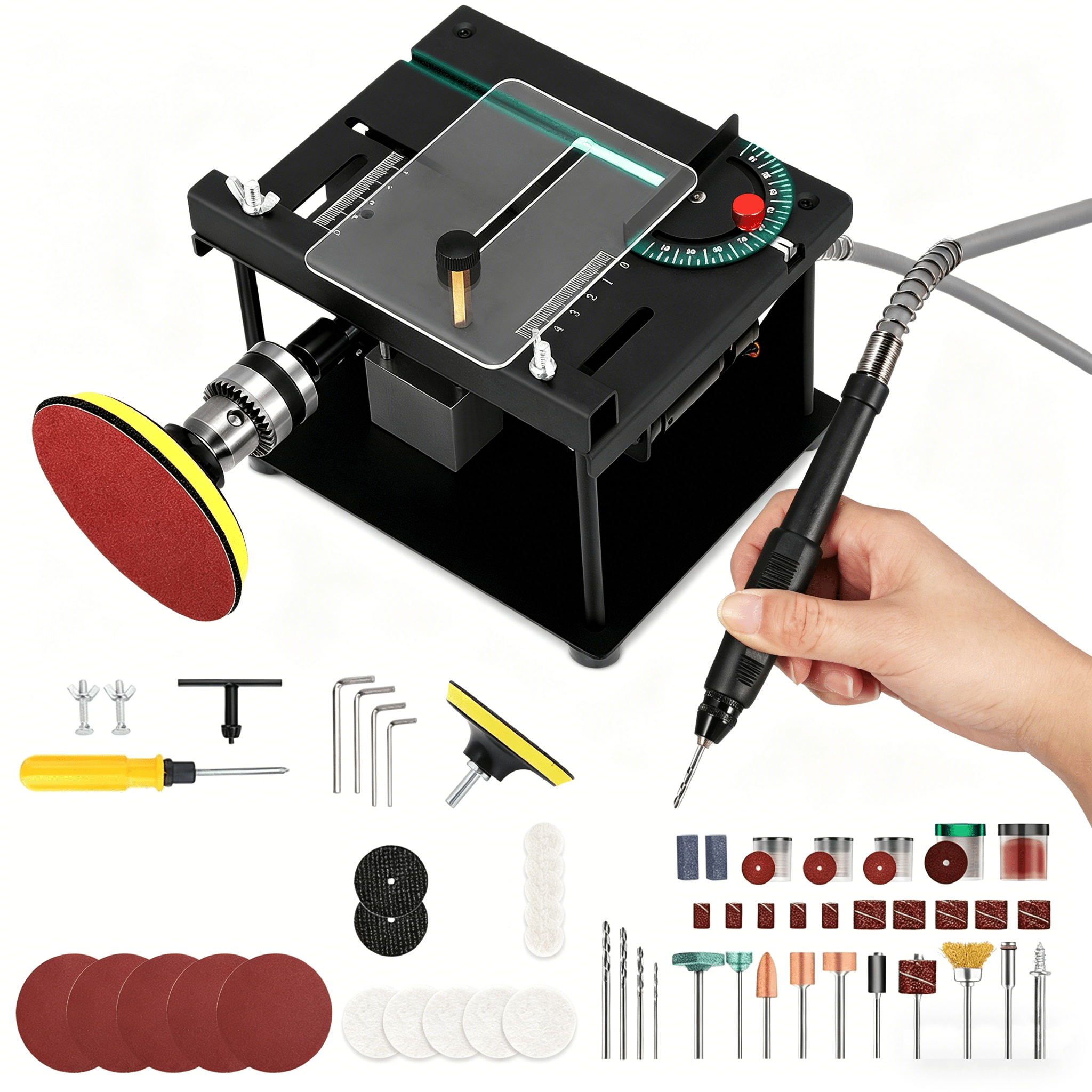 multifunctional 250w mini table saw     adjustable height angle compact beginner friendly
