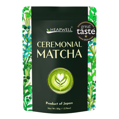 heapwell ceremonial grade matcha japanese premium tea powder rich 50g 1 76oz