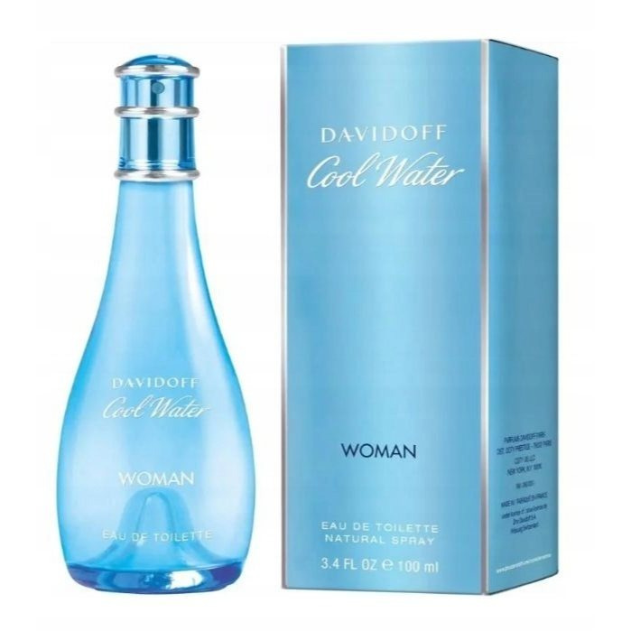 Image of Davidoff Cool Water Woman 100ml * Edt Toilet Water For Women Original Perfume Female Scent For Her