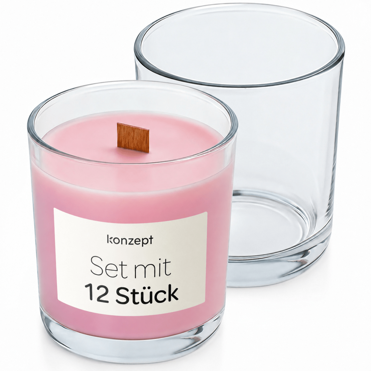 Candle Glasses 180 Ml, 8×7 Cm – 6/12pcs Set Small Glasses For Candles, Tea Light Holder Glass, Ideal For Tea Lights, Decoration & Diy Candles