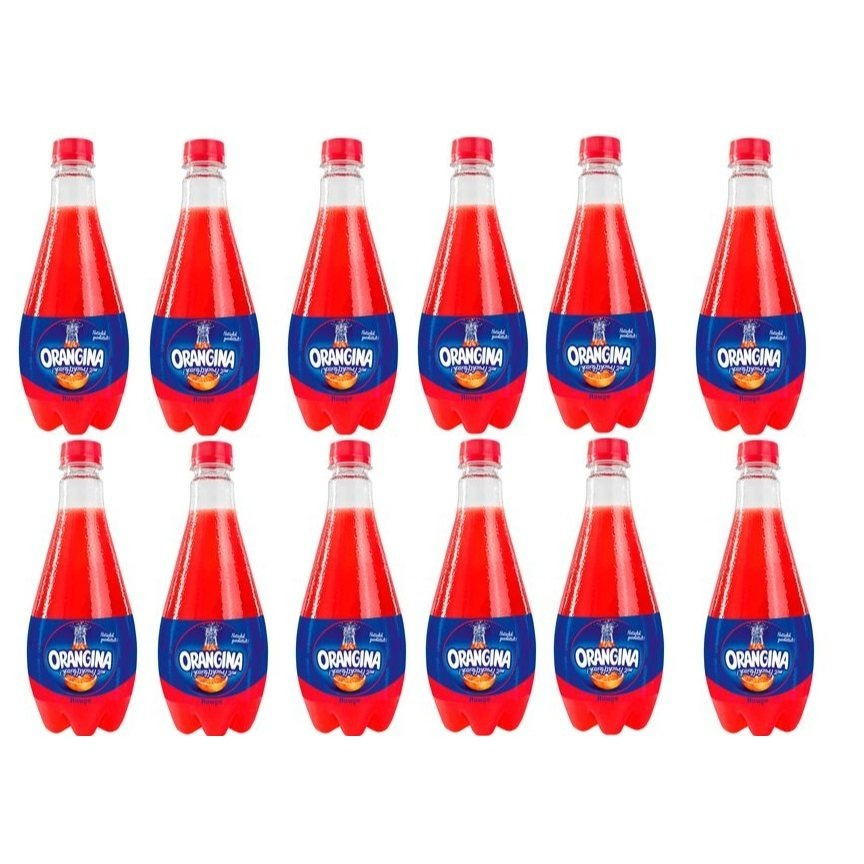 Image of 12 Bottles Of 0.5l Orangina Rouge Blood Orange Lemonade Including 3.00€ Deposit In Pet Bottles, Refreshing Drink