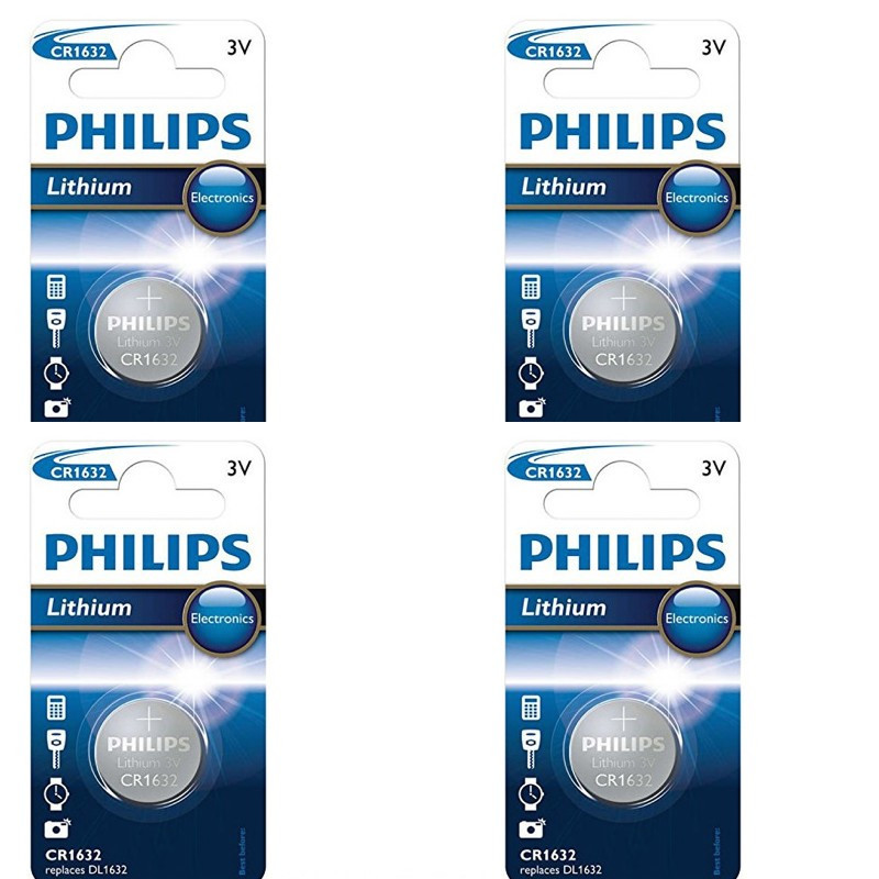 TEMU Philips CR1632 Blister de 4 pile bouton 3V