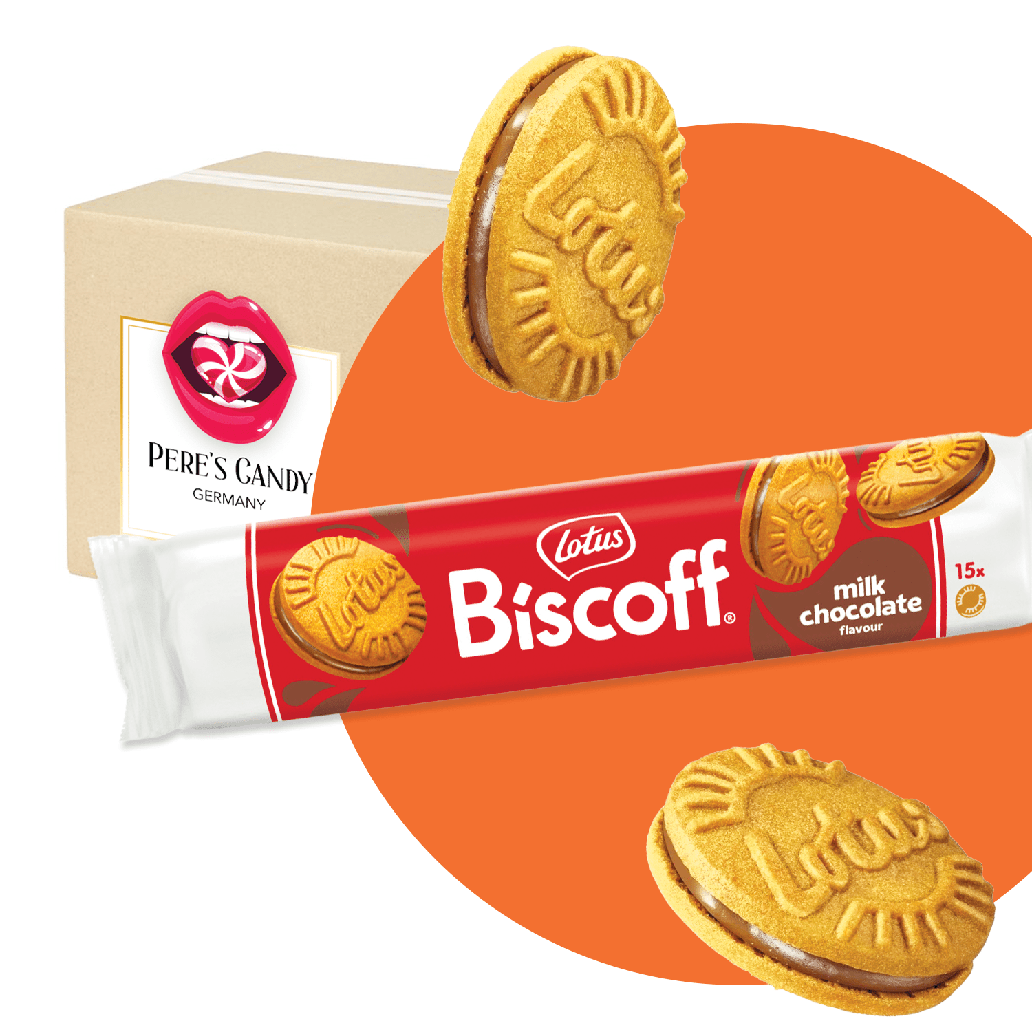 Image of 2-pack - Lotus Biscoff Double Biscuit Milk Chocolate 2x150g