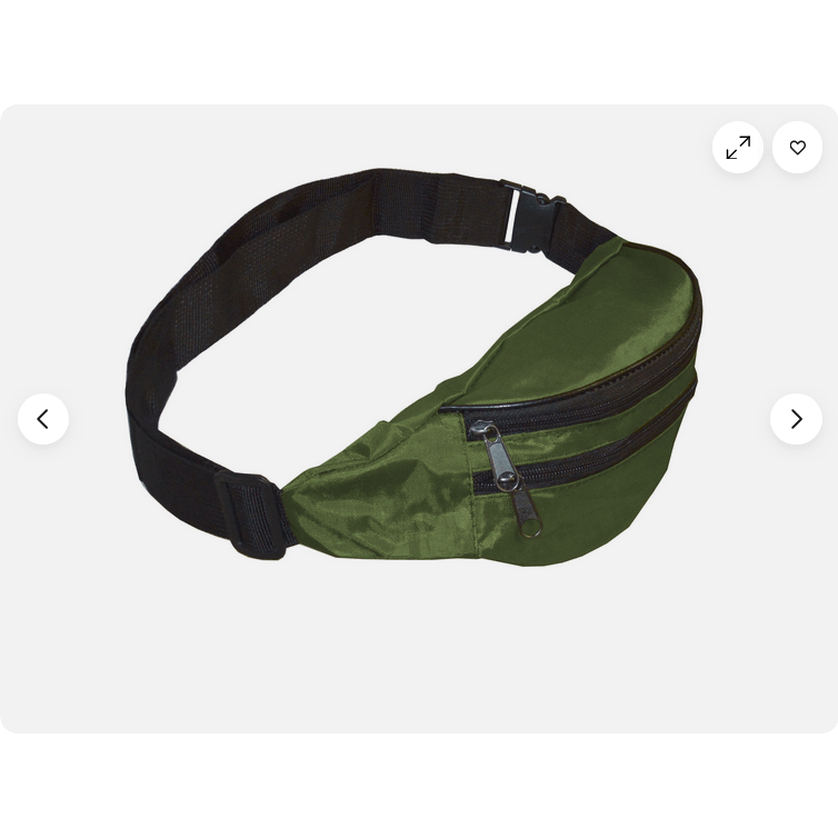 Unisex Fanny Pack Belt Bag For Adults With Zipper, Green 908-1936