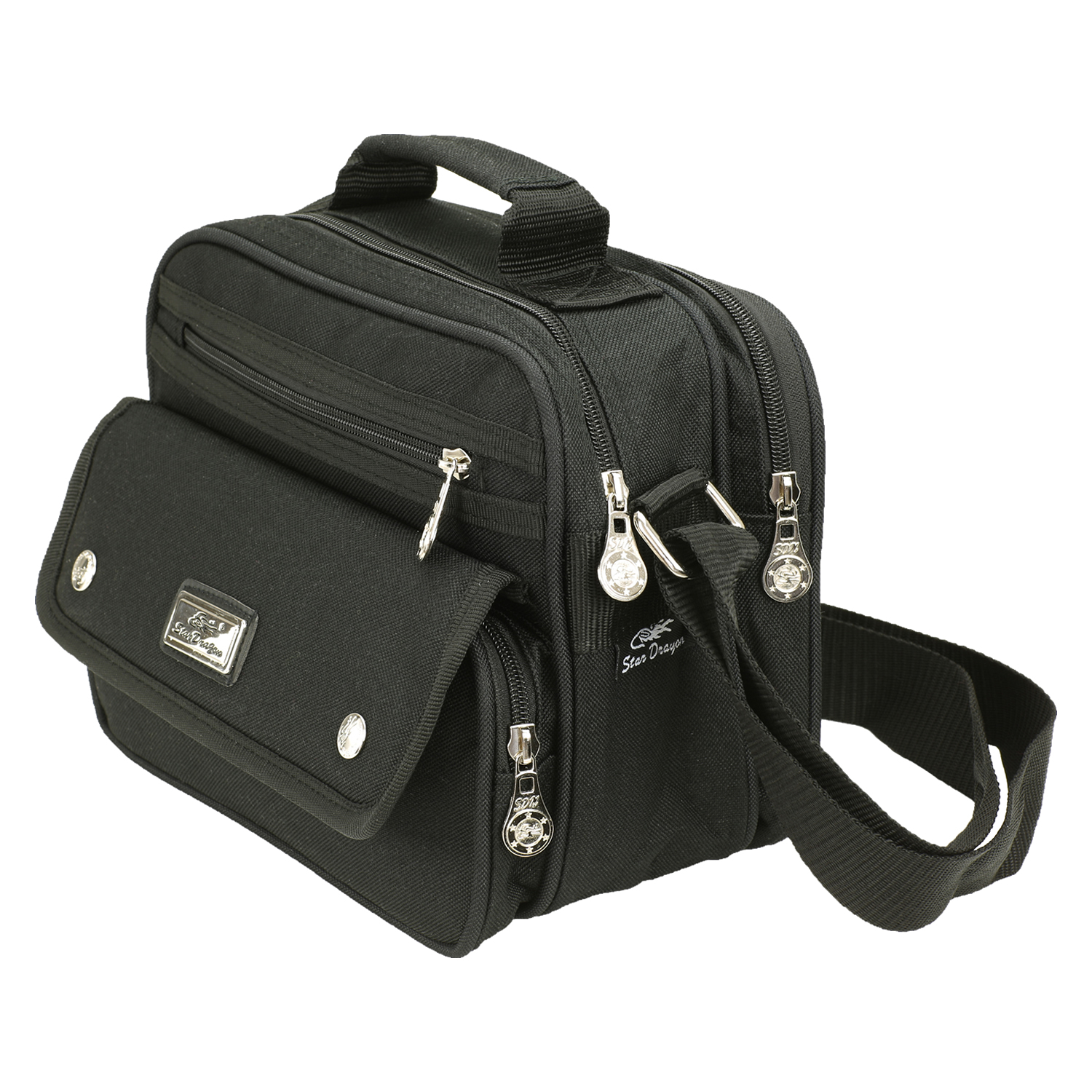 Men's Messenger Bag Black Medium Size Sling Bag Shoulder Bag Crossbody Business Bag Work Bag Travel Bag Carry-on Bag With Multiple Compartments Durable Organizer For Everyday Use