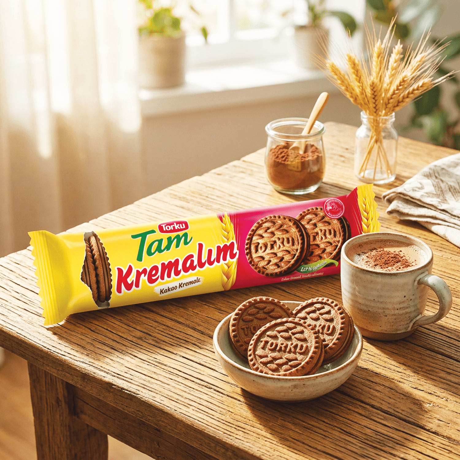 Image of 2-pack - Torku Tam Cocoa-cream - Whole Grain With Cocoa And Cream Filling 2x83g