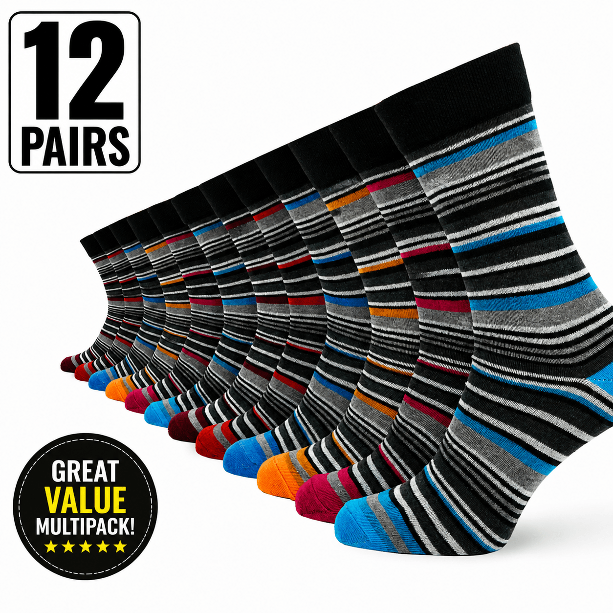 12 pairs mens   crew socks honeycomb comfortable non tight top soft breathable   uk size 6 11 everyday casual work sports running gym socks